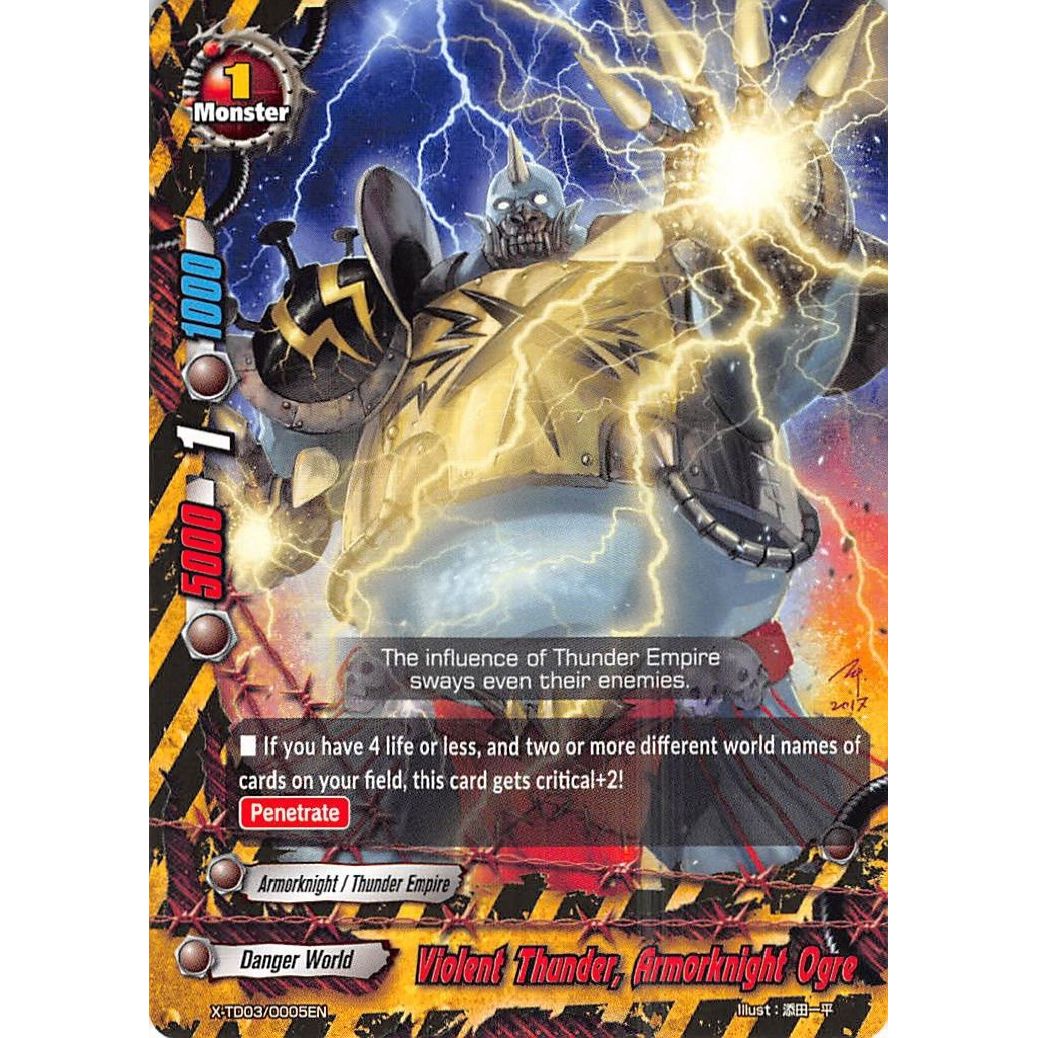 Image for Violent Thunder, Armorknight Ogre (X-TD03/0005EN) (X-TD03) - Future Card BuddyFight
