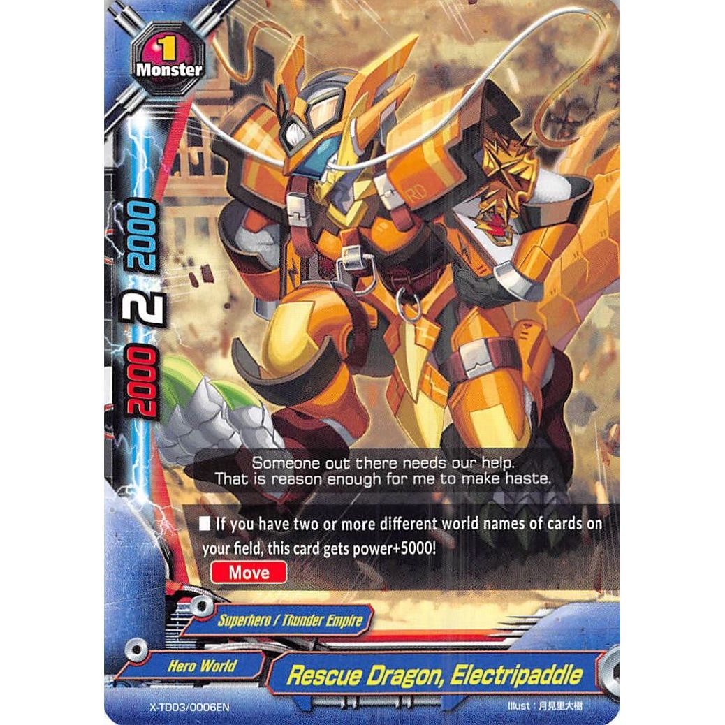 Image for Rescue Dragon, Electripaddle (X-TD03/0006EN) (X-TD03) - Future Card BuddyFight