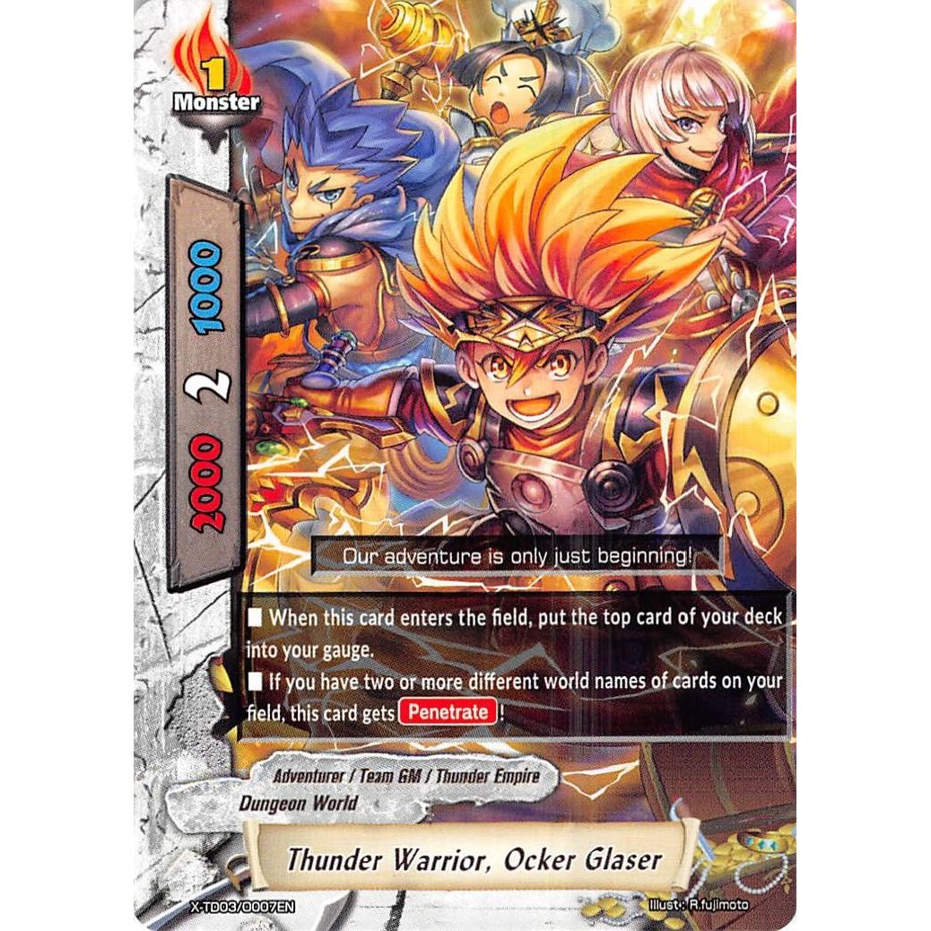 Image for Thunder Warrior, Ocker Glaser (X-TD03/0007EN) (X-TD03) - Future Card BuddyFight