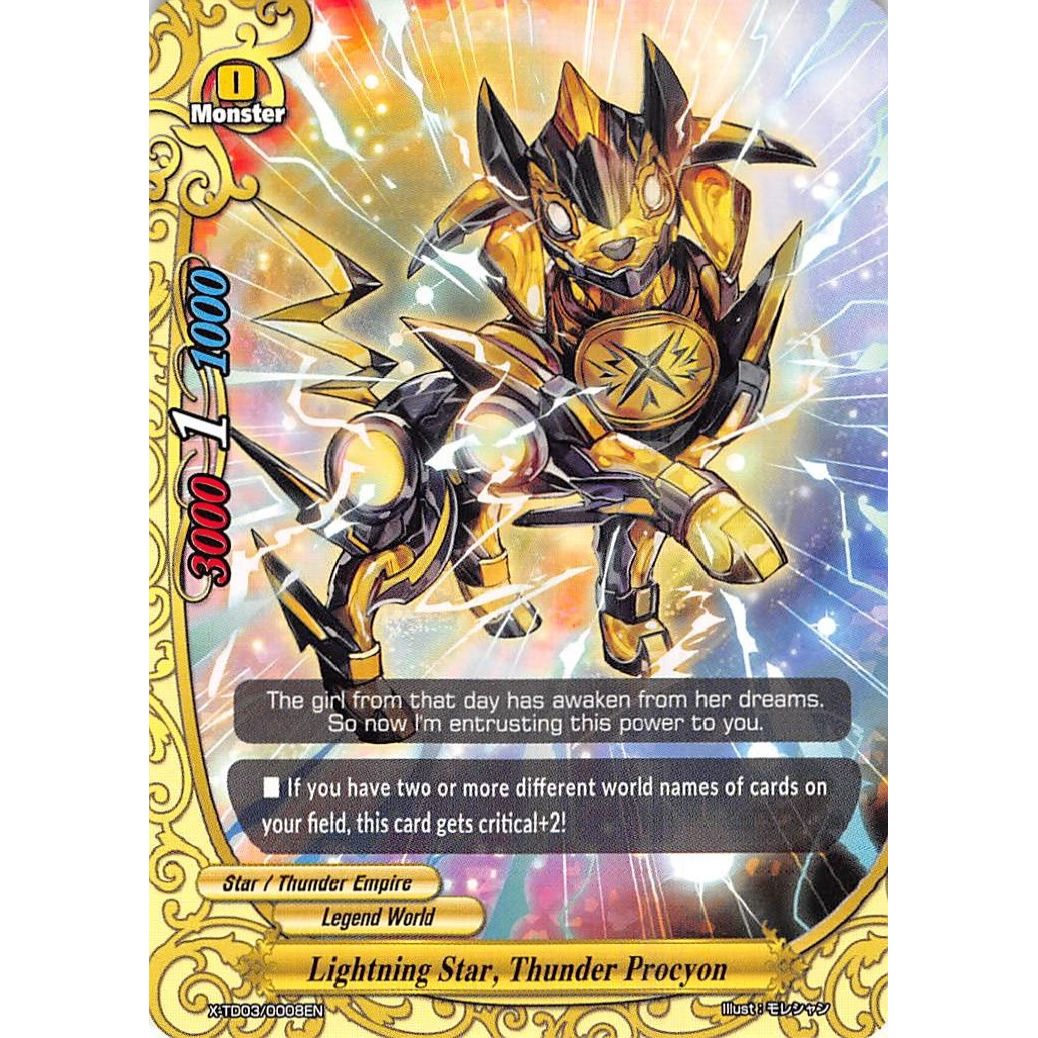 Image for Lightning Star, Thunder Procyon (X-TD03/0008EN) (X-TD03) - Future Card BuddyFight