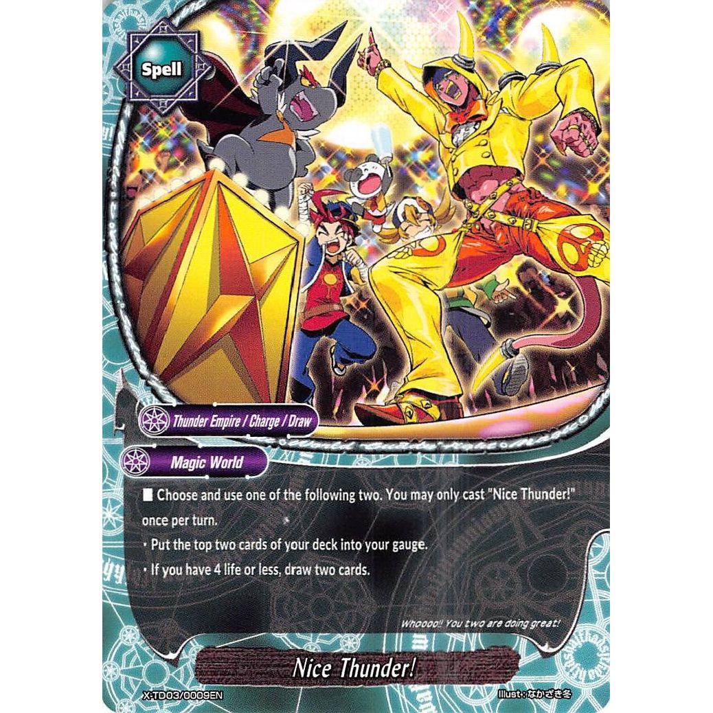 Image for Nice Thunder! (X-TD03/0009EN) (X-TD03) - Future Card BuddyFight