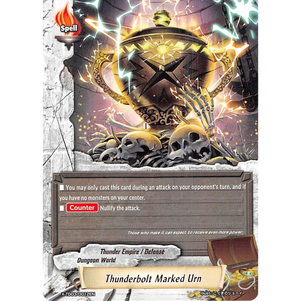 Image for Thunderbolt Marked Urn (X-TD03/0012EN) (X-TD03) - Future Card BuddyFight