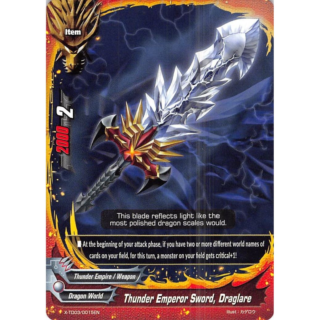 Image for Thunder Emperor Sword, Draglare (X-TD03/0015EN) (X-TD03) - Future Card BuddyFight
