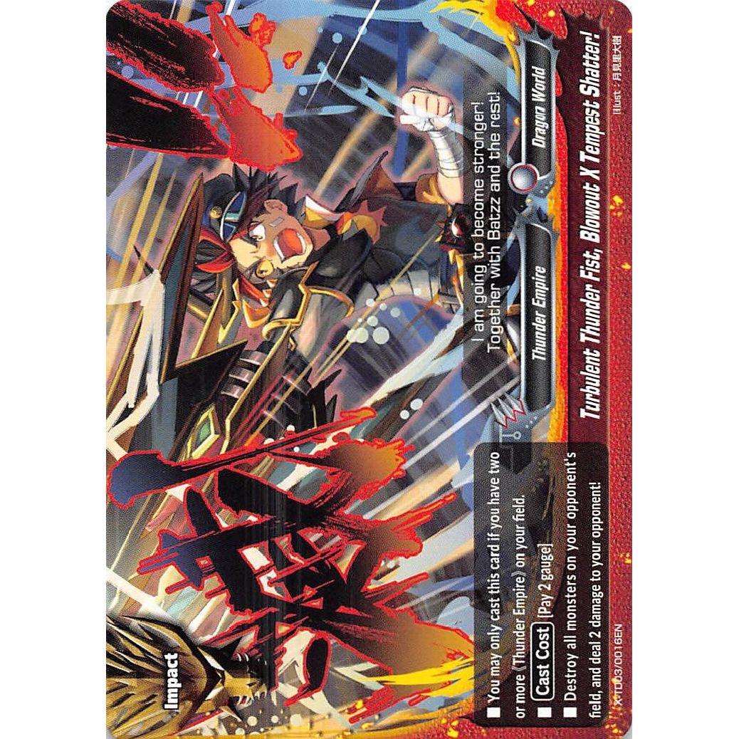 Image for Turbulent Thunder Fist, Blowout X Tempest Shatter! (X-TD03/0016EN) (X-TD03) - Future Card BuddyFight