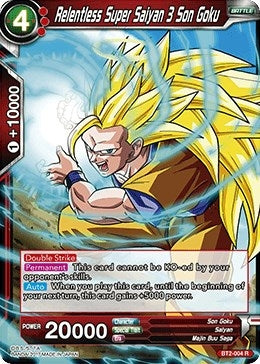 Image for Relentless Super Saiyan 3 Son Goku (BT2-004) (DBS-B02) - Dragon Ball Super: Masters