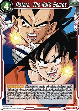 Image for Potara, The Kai's Secret (BT2-030) (DBS-B02) - Dragon Ball Super: Masters