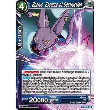 Image for Beerus, Essence of Destruction (BT2-046) (DBS-B02) - Dragon Ball Super: Masters