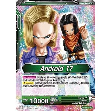 Image for Android 17 // Diabolical Duo Androids 17 & 18 (BT2-070) (DBS-B02) - Dragon Ball Super: Masters