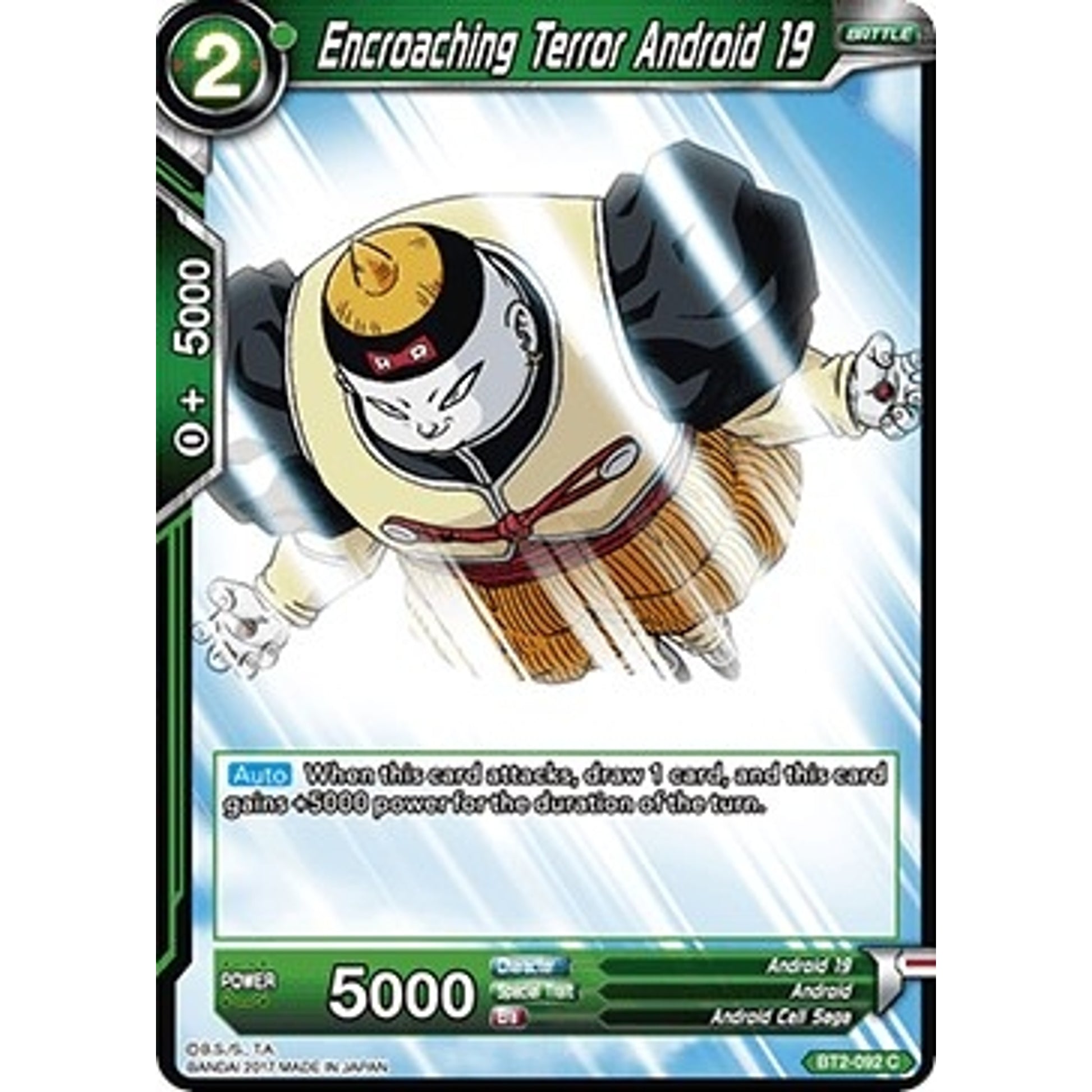 Image for Encroaching Terror Android 19 (BT2-092) (DBS-B02) - Dragon Ball Super: Masters
