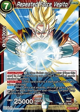 Image for Repeated Force Vegito (BT2-012) (DBS-B02) - Dragon Ball Super: Masters