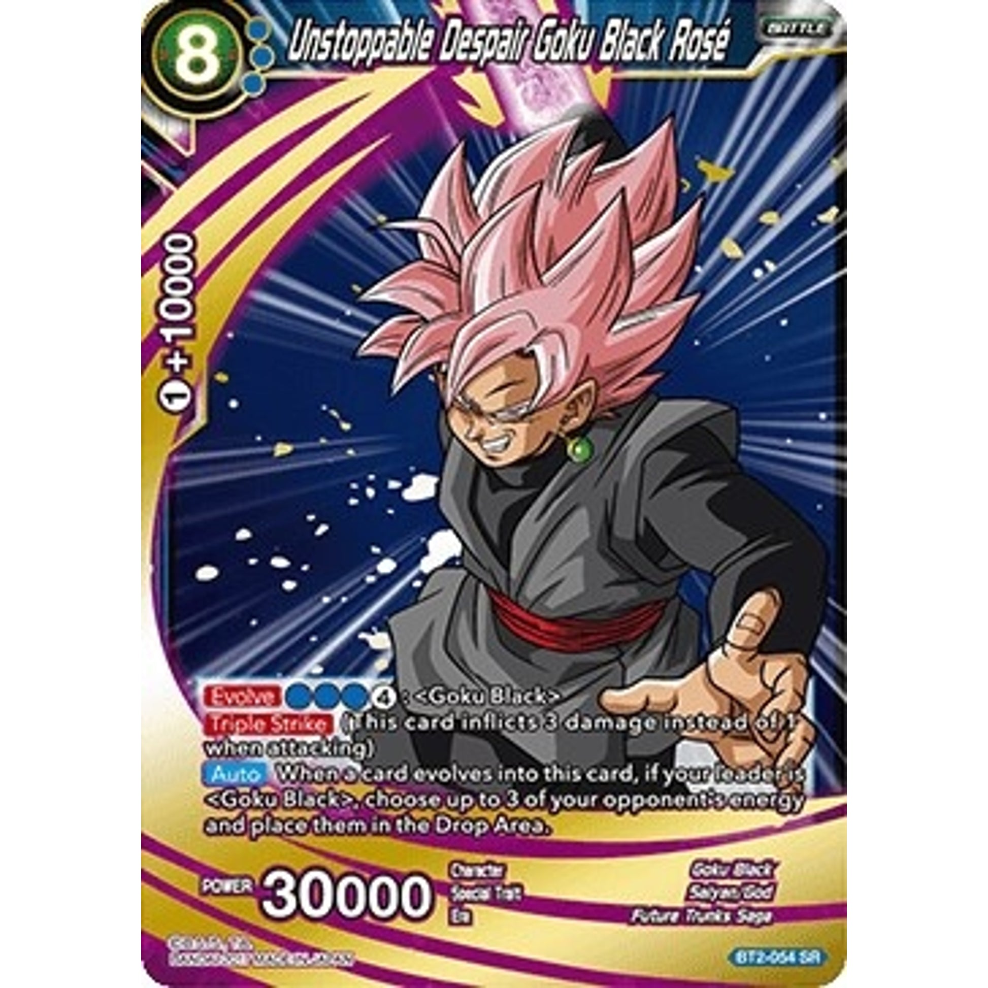 Image for Unstoppable Despair Goku Black Rose (BT2-054) (DBS-B02) - Dragon Ball Super: Masters