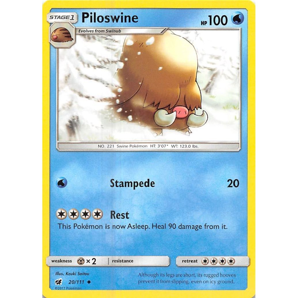 Image for Piloswine (20/111) (SM04) - Pokemon