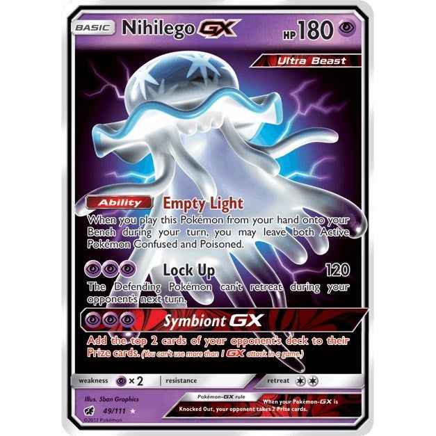 Image for Nihilego GX (49/111) (SM04) - Pokemon