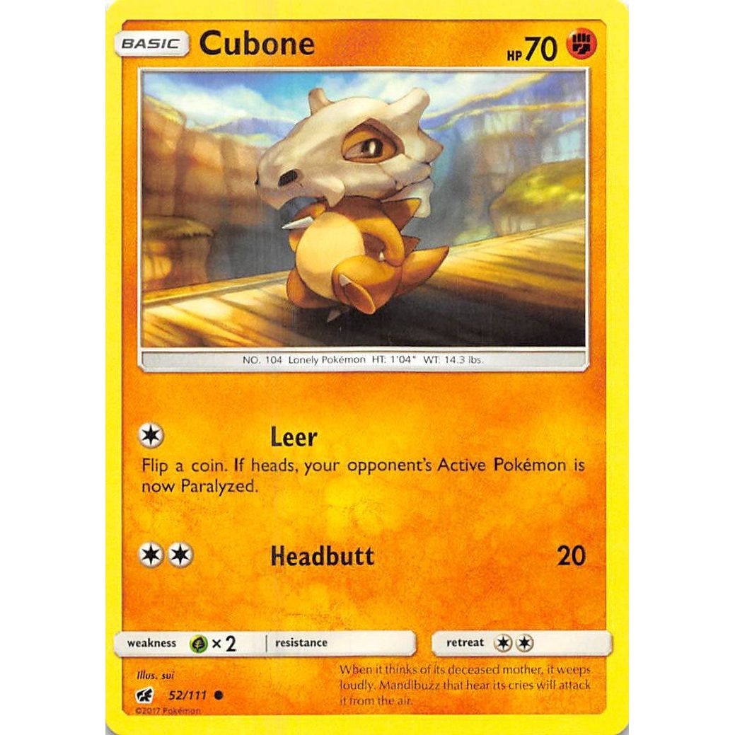 Image for Cubone (52/111) (SM04) - Pokemon
