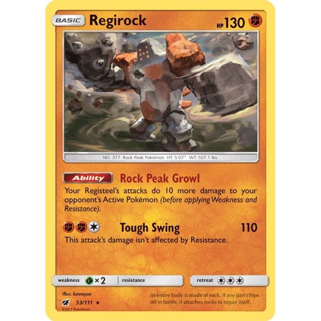 Image for Regirock (53/111) (SM04) - Pokemon