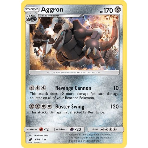 Image for Aggron (67/111) (SM04) - Pokemon