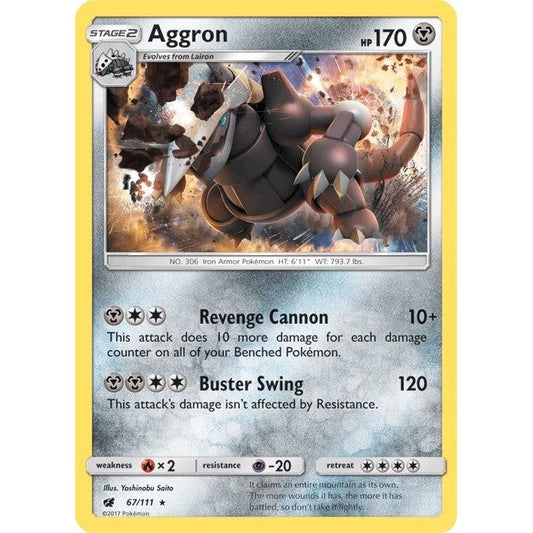 Image for Aggron (67/111) (SM04) - Pokemon