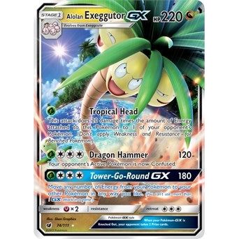 Image for Alolan Exeggutor GX (74/111) (SM04) - Pokemon