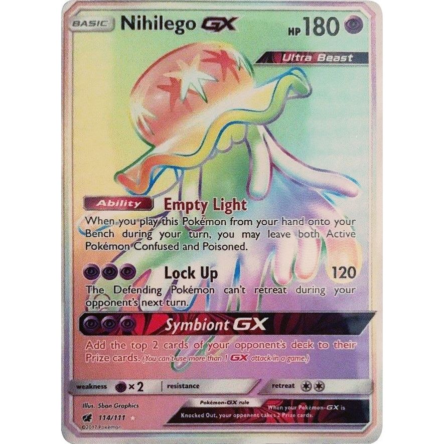 Image for Nihilego GX (Secret) (114/111) (SM04) - Pokemon