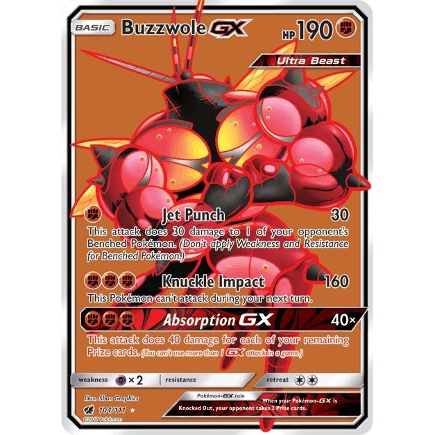 Image for Buzzwole GX (Full Art) (104/111) (SM04) - Pokemon