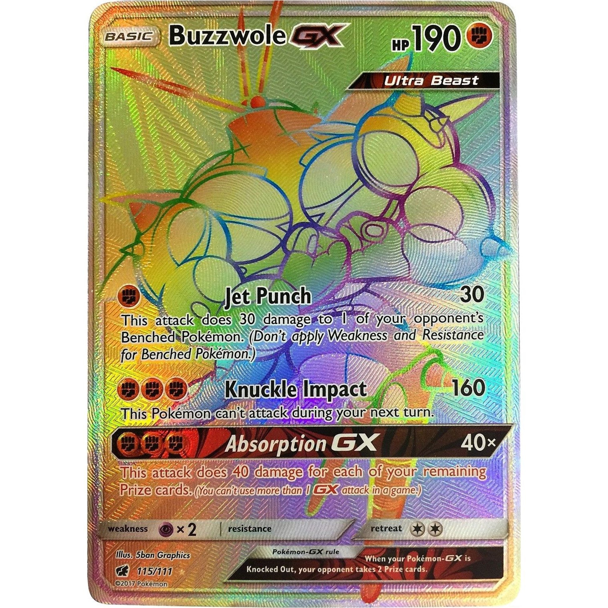 Image for Buzzwole GX (Secret) (115/111) (SM04) - Pokemon