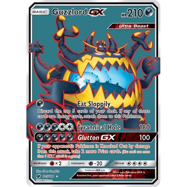 Image for Guzzlord GX (Full Art) (105/111) (SM04) - Pokemon