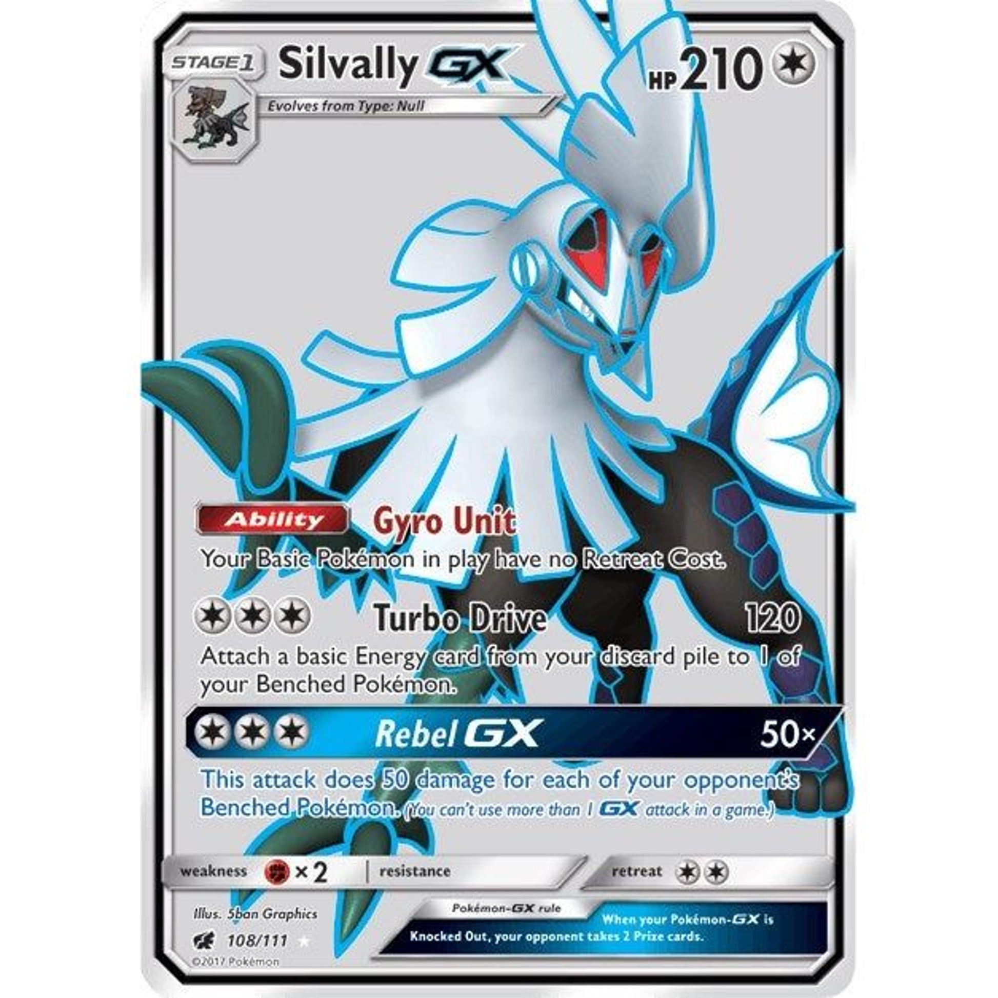 Image for Silvally GX (Full Art) (108/111) (SM04) - Pokemon