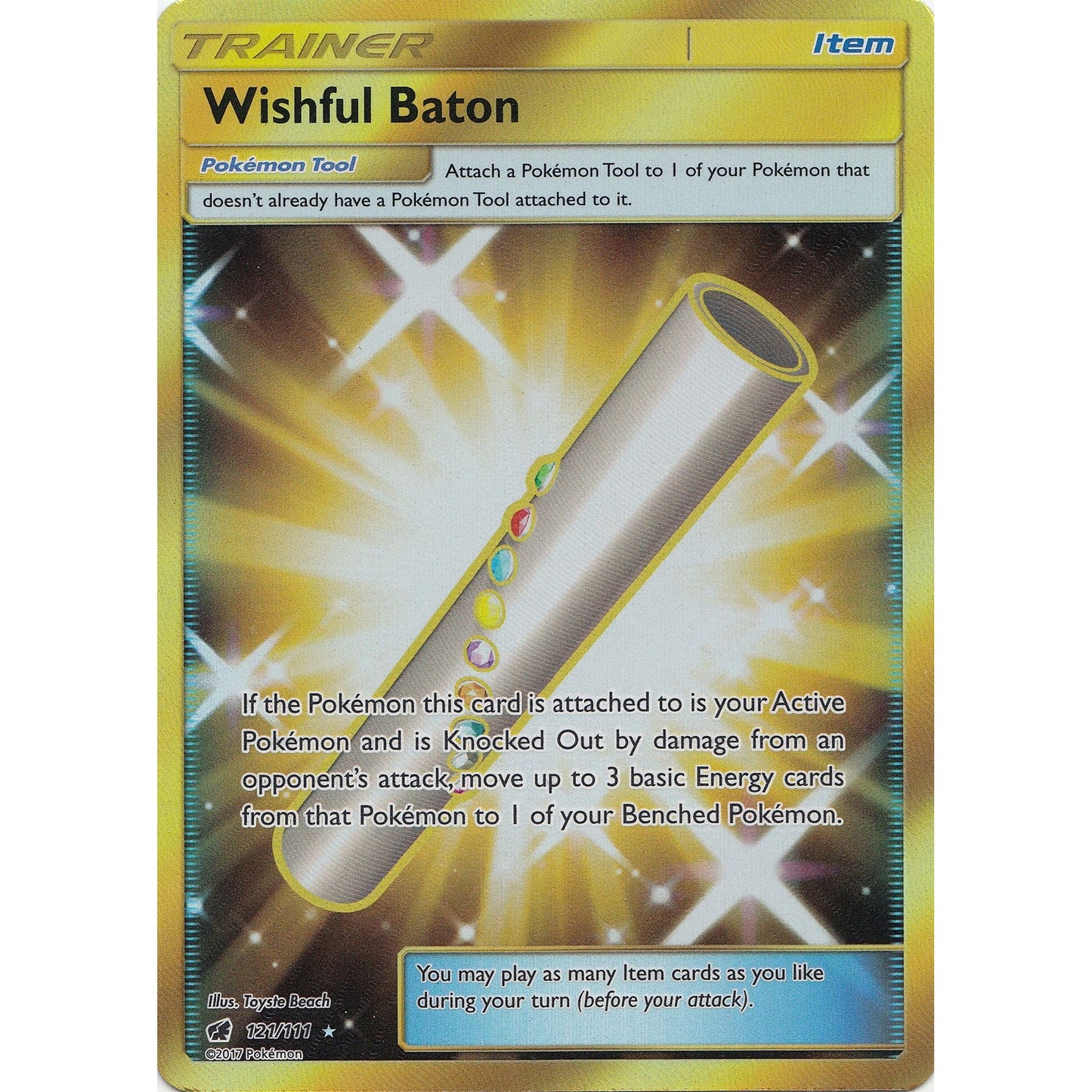 Image for Wishful Baton (Secret) (121/111) (SM04) - Pokemon