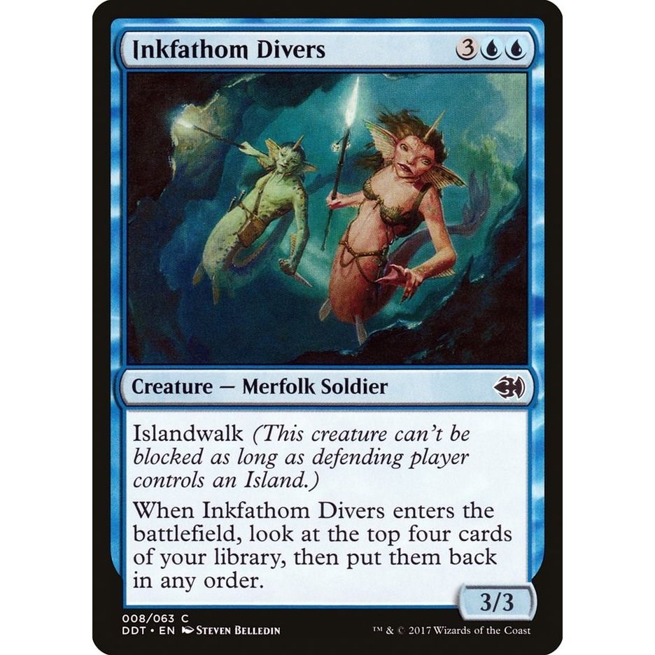 Image for Inkfathom Divers (8) (DDT) - Magic: The Gathering
