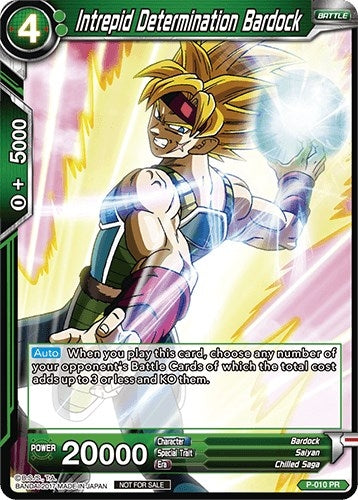 Image for Intrepid Determination Bardock (Non-Foil Version) (P-010) (PR) - Dragon Ball Super: Masters