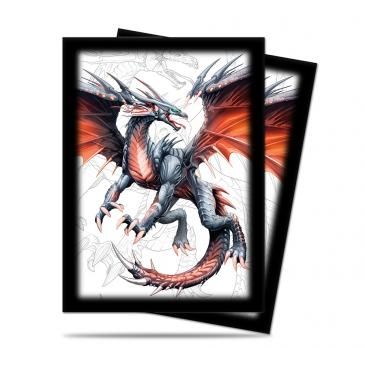 Image for Black Dragon Standard Size Deck Protector by Mauricio Herrera (50-Pack) - Card Sleeves