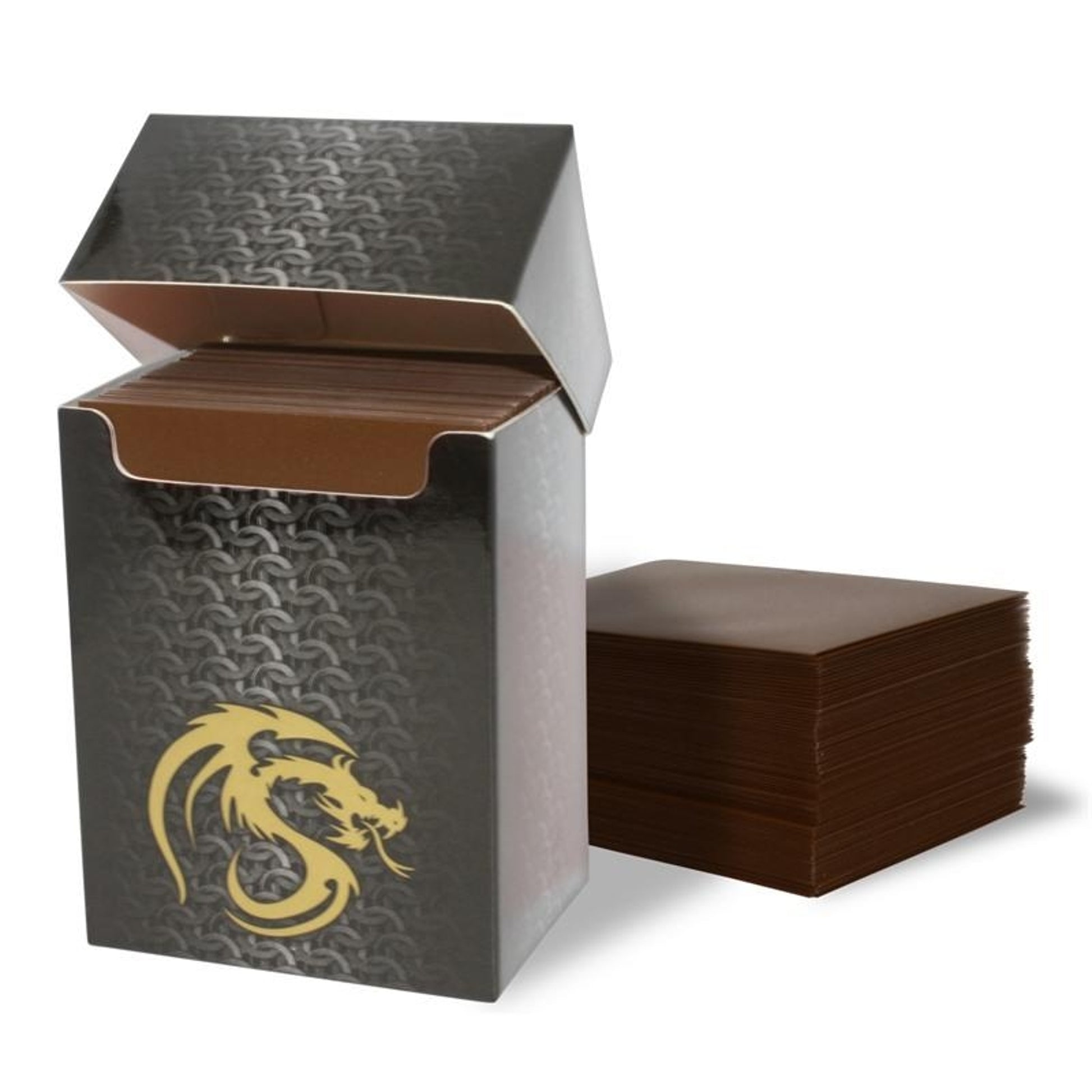 Image for Deck Guards Double Matte Standard - Brown (80-Pack) - Card Sleeves