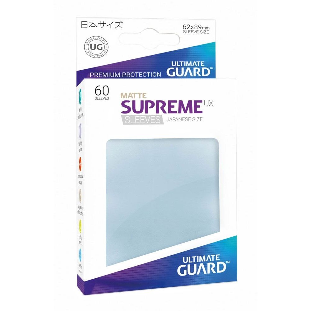 Image for Double Matte Sleeve - Supreme UX Sleeves Japanese Clear (60-Pack) - Card Sleeves