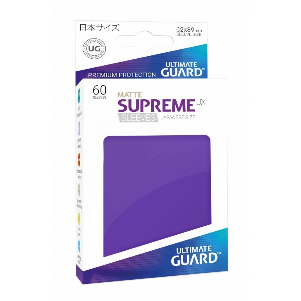 Image for Double Matte Sleeve - Supreme UX Sleeves Japanese Purple (60-Pack) - Card Sleeves