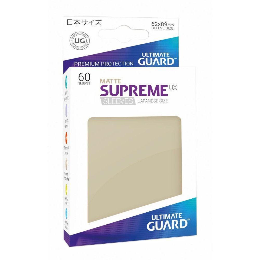 Image for Double Matte Sleeve - Supreme UX Sleeves Japanese Sand (60-Pack) - Card Sleeves