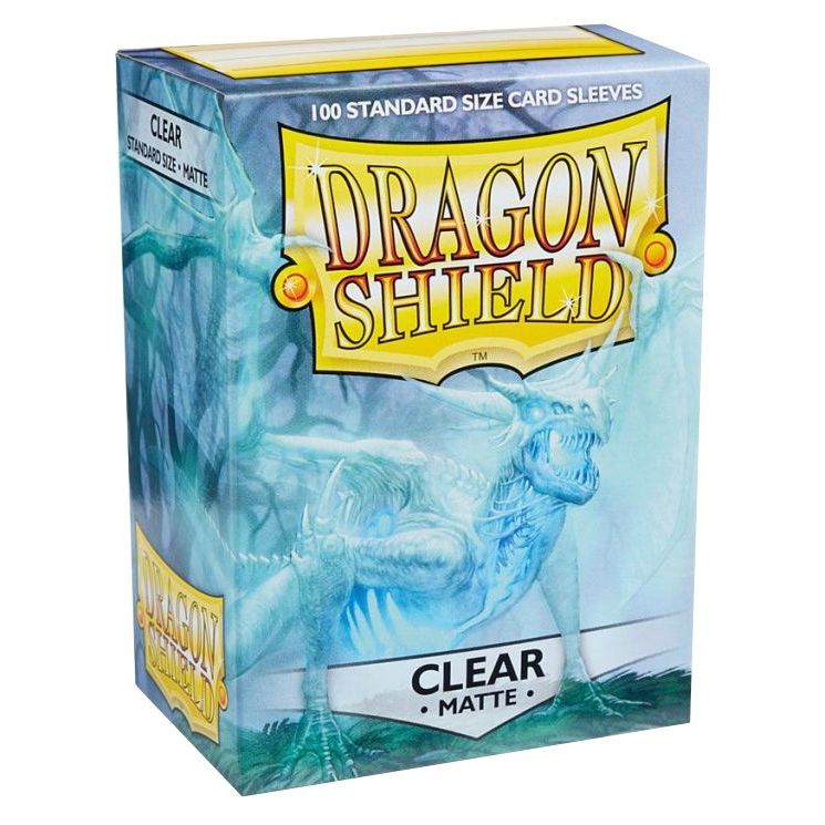 Image for Dragon Shield Matte Sleeves - Clear (100-Pack) - Card Sleeves