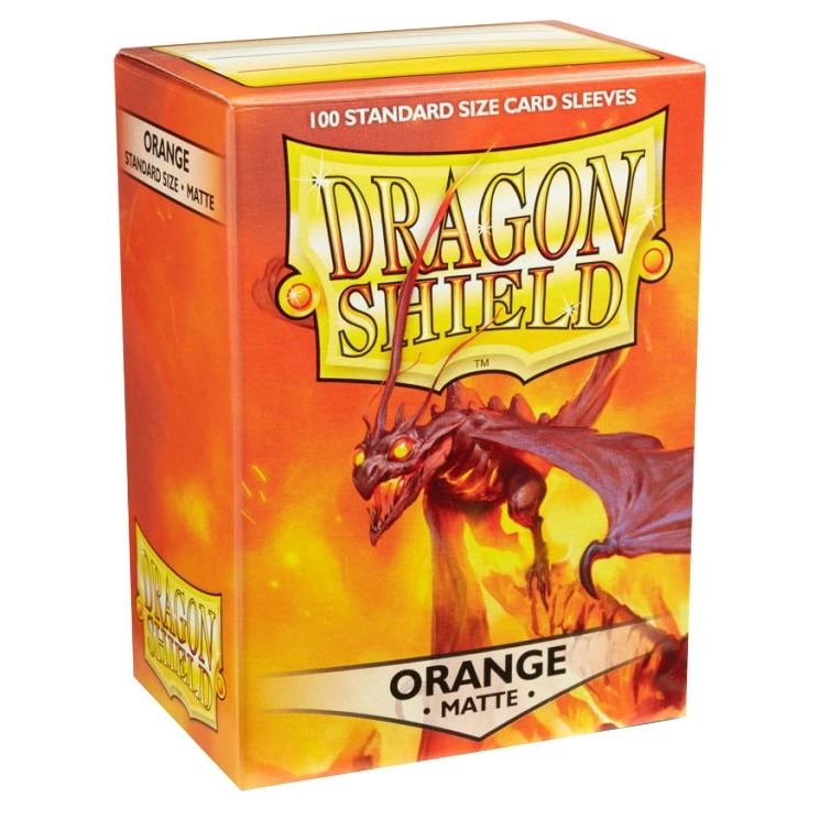 Image for Dragon Shield Matte Sleeves - Orange (100-Pack) - Card Sleeves
