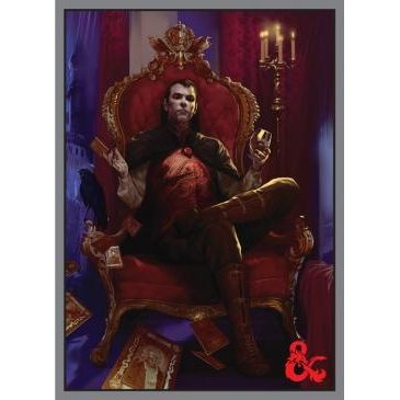 Image for Dungeons and Dragons Count Strahd von Zarovich Standard Sized Deck Protector Sleeves (50-Pack) - Card Sleeves