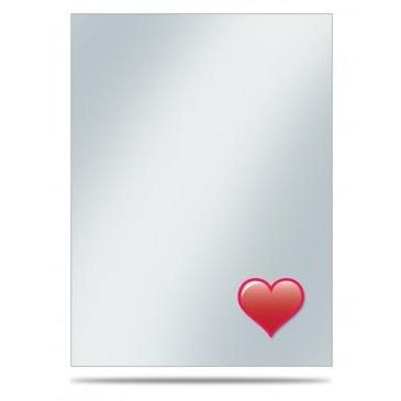 Image for Emoji: Heart Standard Sleeve Covers (50-Pack) - Card Sleeves