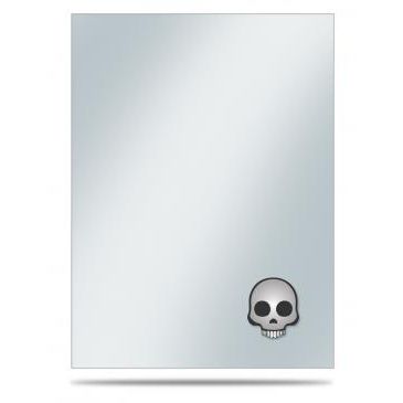 Image for Emoji: Skull Standard Sleeve Covers (50-Pack) - Card Sleeves