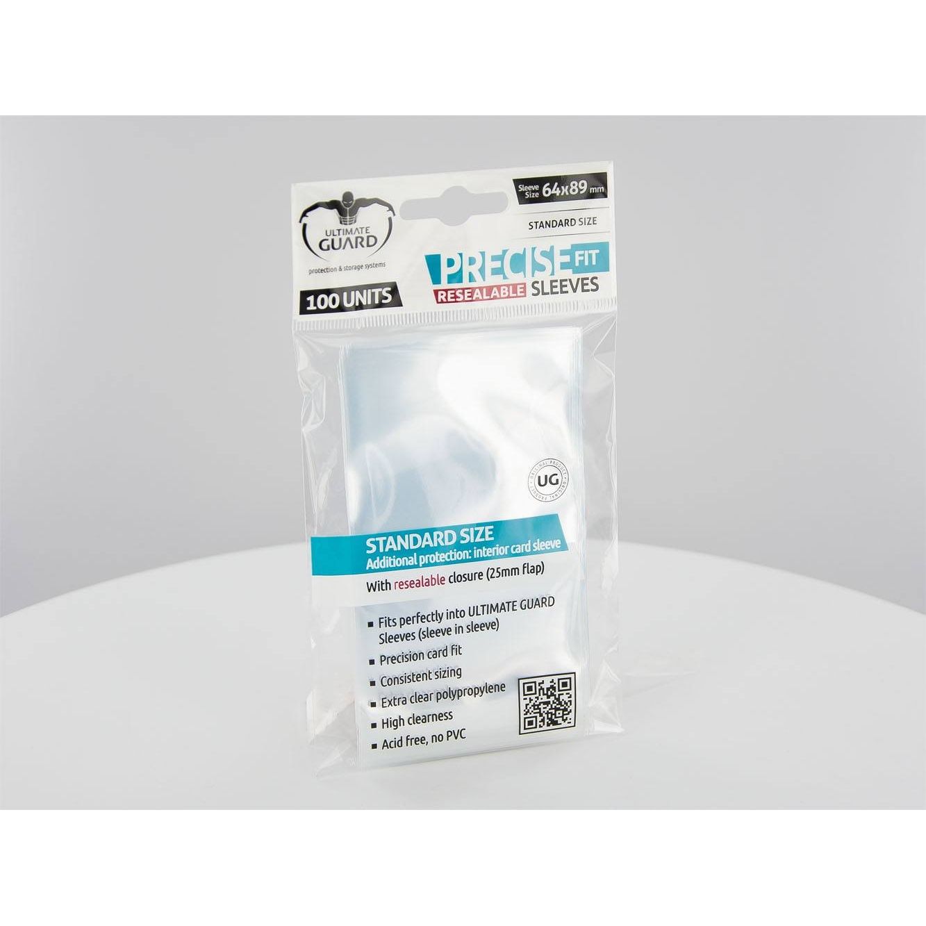 Image for Gloss Sleeve - Precision-fit Sleeves Resealable Clear (100-Pack) - Card Sleeves