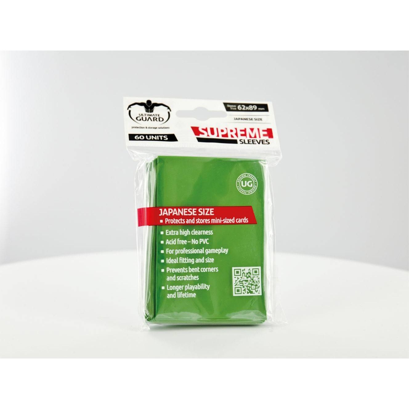 Image for Gloss Sleeve - Supreme Sleeves Japanese Green (60-Pack) - Card Sleeves