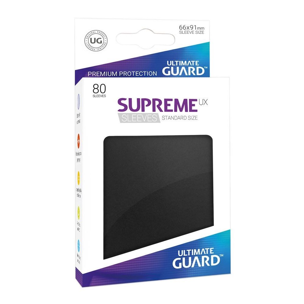 Image for Gloss Sleeve - Supreme UX Sleeves Black (80-Pack) - Card Sleeves