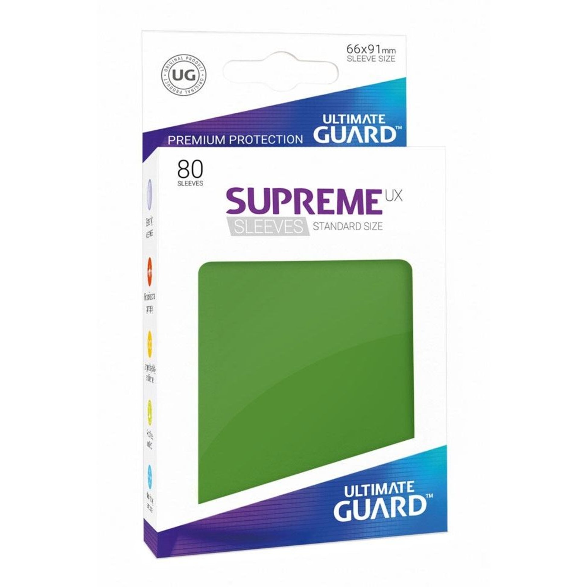 Image for Gloss Sleeve - Supreme UX Sleeves Green (80-Pack) - Card Sleeves