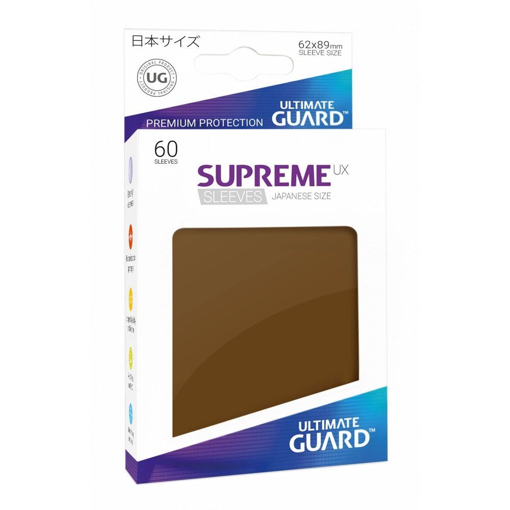 Image for Gloss Sleeve - Supreme UX Sleeves Japanese Brown (60-Pack) - Card Sleeves