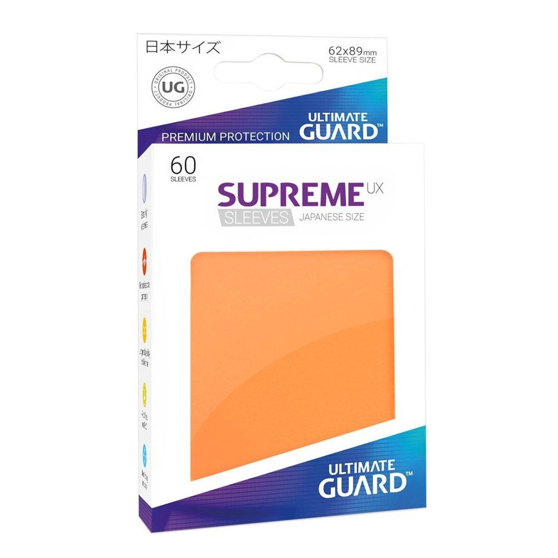 Image for Gloss Sleeve - Supreme UX Sleeves Japanese Orange (60-Pack) - Card Sleeves