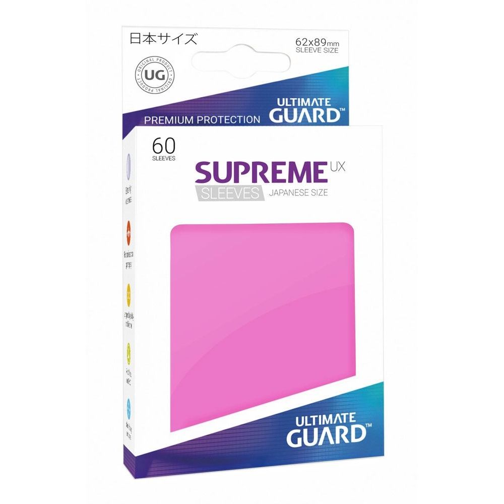 Image for Gloss Sleeve - Supreme UX Sleeves Japanese Pink (60-Pack) - Card Sleeves