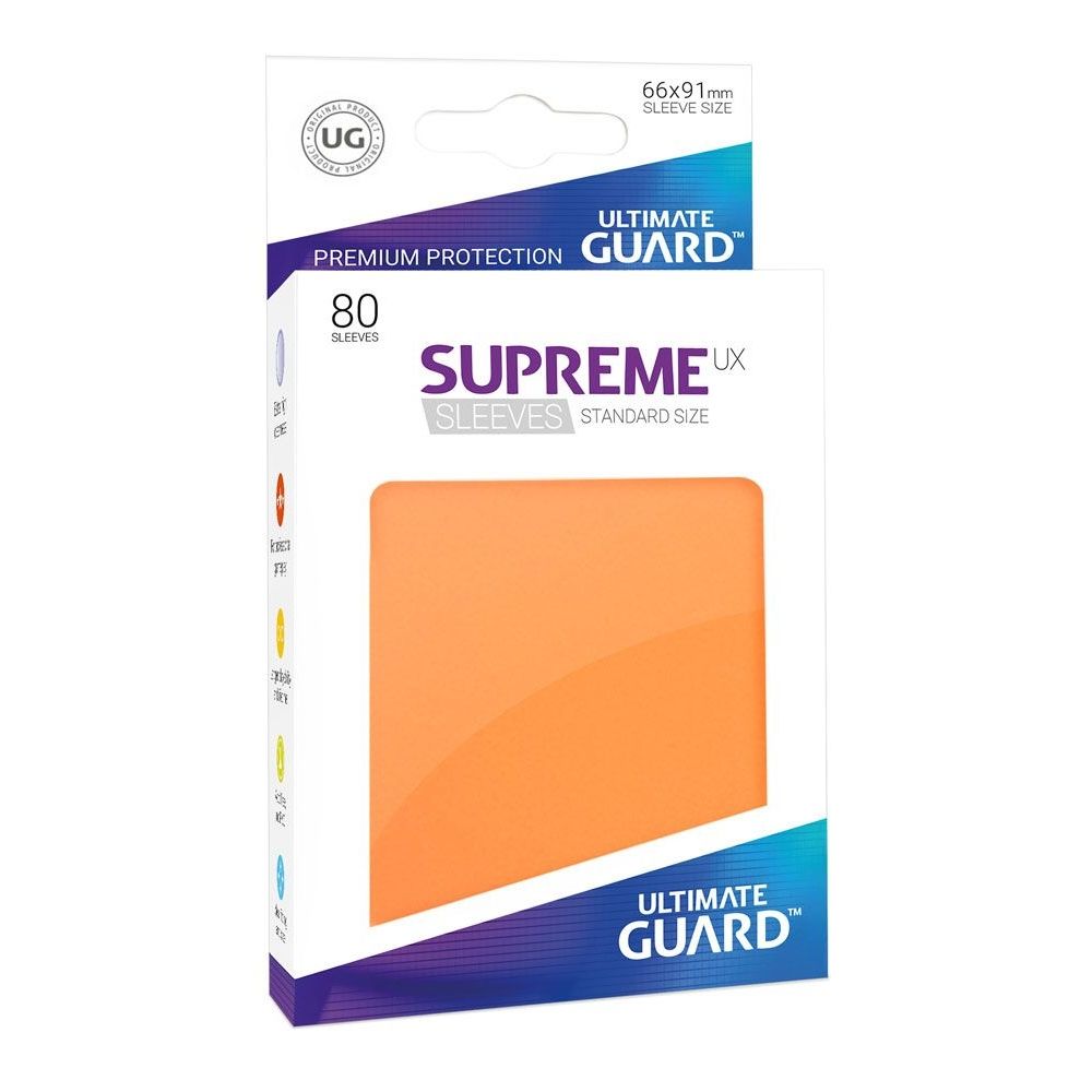 Image for Gloss Sleeve - Supreme UX Sleeves Orange (80-Pack) - Card Sleeves