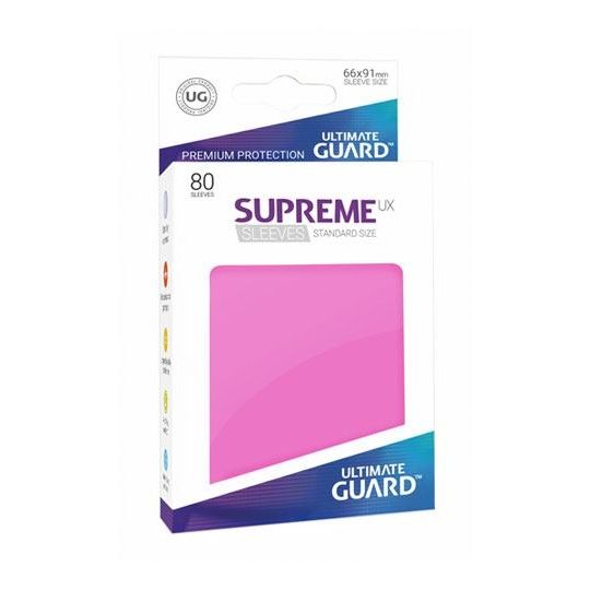 Image for Gloss Sleeve - Supreme UX Sleeves Pink (80-Pack) - Card Sleeves