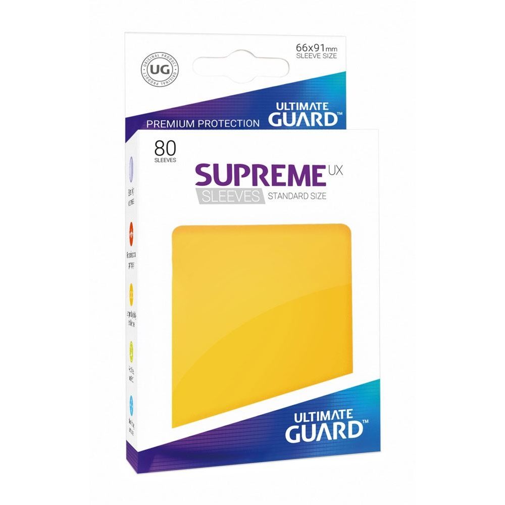 Image for Gloss Sleeve - Supreme UX Sleeves Yellow (80-Pack) - Card Sleeves